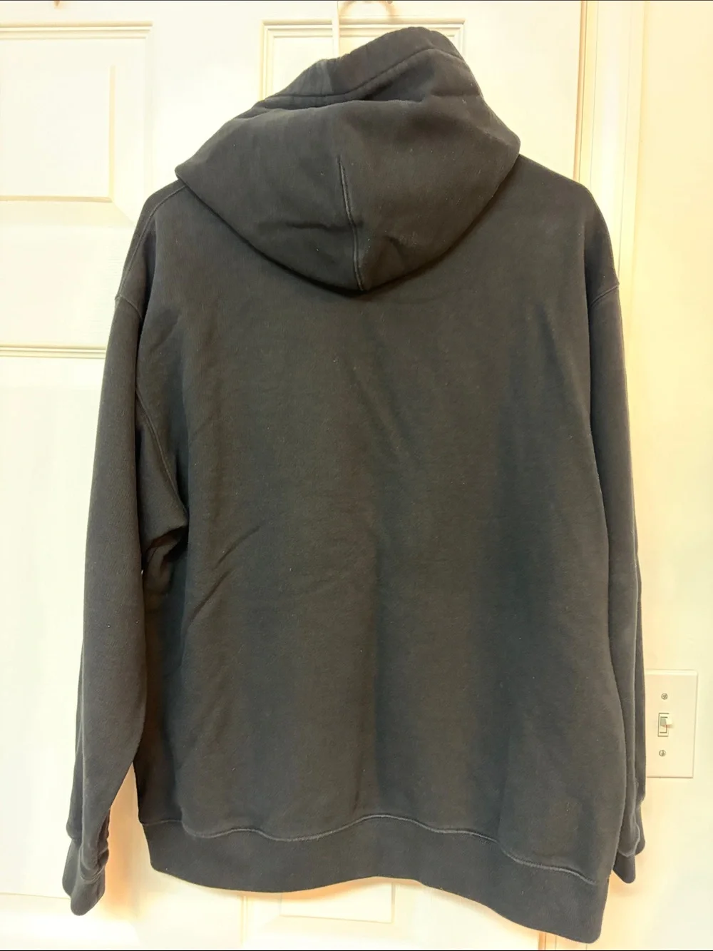 Gucci Black Crewneck Hoodie with Neon Logo Graphic